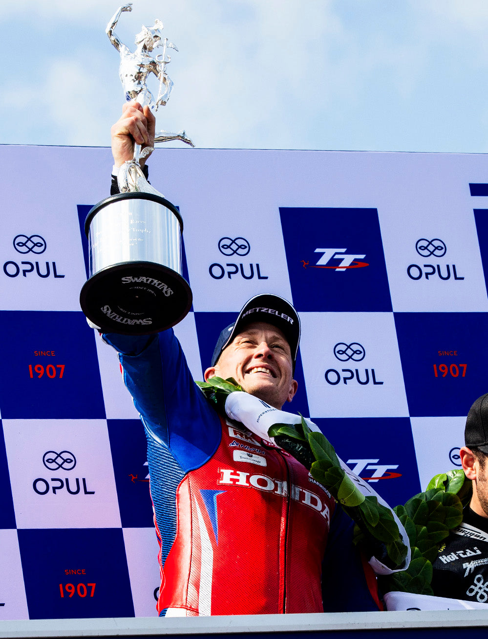 Isle of Man TT Races 2025 Opul Superstock TT Race 2  Podium Backdrop